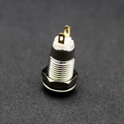Metal Button Switch - Latching 8mm ON/OFF 2 Pin Small Round Pushbutton