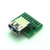 Female USB 3.0 Breakout Board Blue USB to DIP 2.54mm