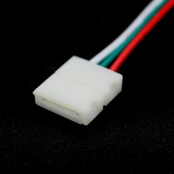 3 Pin RGB LED Strip Interconnector Cable Coupler with Wire 6.6 inch