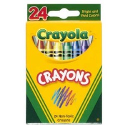 Crayola Classic Crayons Assorted Colors Back to School 24 Count