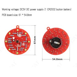 Christmas Ornament DIY Soldering Kit Decoration Electronic LED Red Learn to Solder