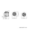 Male Round 3 Pin Connector
