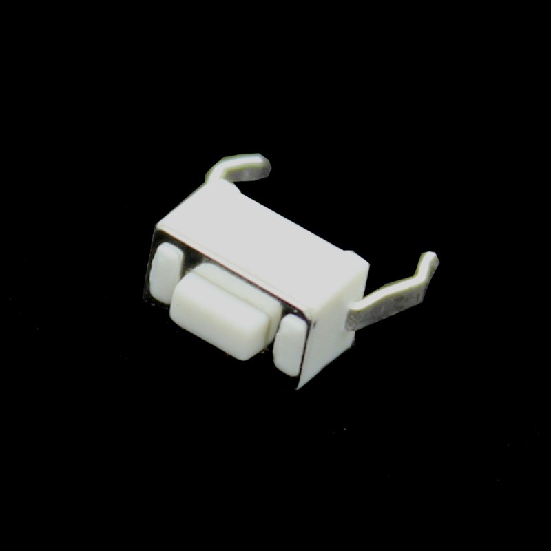 White 2 Pin Tactile Button - 6mm x 3mm Slim Through Hole PCB