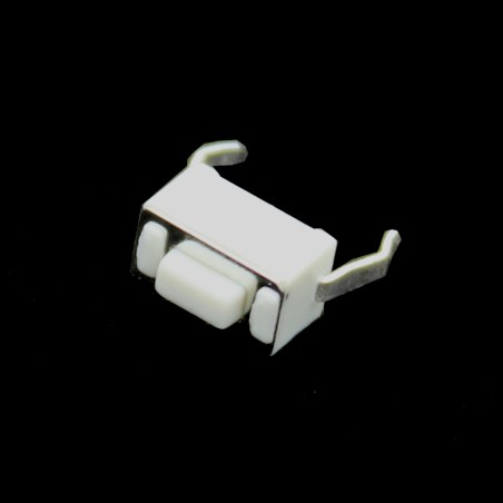 White 2 Pin Tactile Button - 6mm x 3mm Slim Through Hole PCB