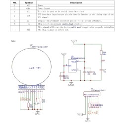 Round SPI TFT Display - 1.28" 240x240 IPS LCD Display Screen Module DC3.3V