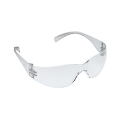 3M Virtua Clear Frame Uncoated Lens Safety Glasses