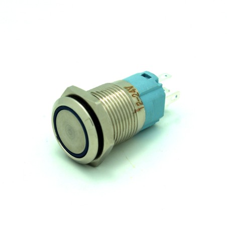 Momentary 16mm Button LED Blue
