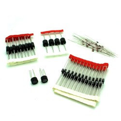 120 Pcs Diode Set: 1N4007, 1N4148, 1N5408, 6A6, 110B2