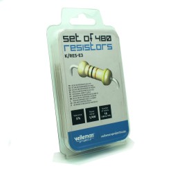 Resistor Value Pack: 480pc 1/4W 5% E3