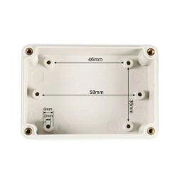 Clear Top ABS Project Box: 3.3" x 2.3" x 1.3"