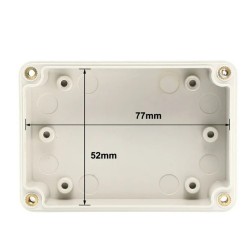 Clear Top ABS Project Box: 3.3" x 2.3" x 1.3"
