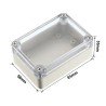 Clear Top ABS Project Box: 3.3" x 2.3" x 1.3"