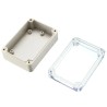 Clear Top ABS Project Box: 3.3" x 2.3" x 1.3"