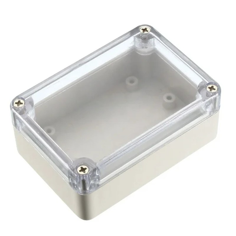 Clear Top ABS Project Box: 3.3" x 2.3" x 1.3"
