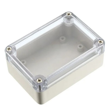 Clear Top ABS Project Box: 3.3" x 2.3" x 1.3"