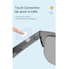 Bluetooth Smart Sunglasses with Touch Sensor Button and Built-In Speakers Microphone