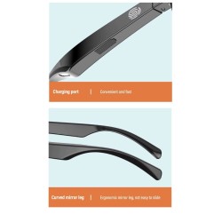 Bluetooth Smart Sunglasses with Touch Sensor Button and Built-In Speakers Microphone