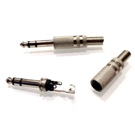 1/4" (6.35mm) Stereo Audio Plug