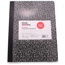 StaPro Composition Graph Notebook 5x5 Quad 80 Sheets 9 3/4 x 7 1/2 inches