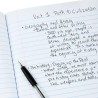 Pen+Gear Composition Book 80 Sheets Wide Ruled School Black and White Marble Notebook