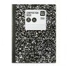 Pen+Gear Composition Book 80 Sheets Wide Ruled School Black and White Marble Notebook