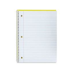 Pen+Gear 1 Subject Spiral Notebook Yellow Wide Ruled 70 Sheet