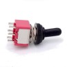 Metal Toggle Switch with Rubber Topped Cap: DPDT