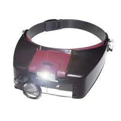 Head Magnifier Visor with Light for Precision Electronics Work