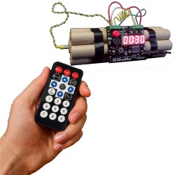 Remote Control Assembled Defusable Clock Game Timer Pro Combo Pack 