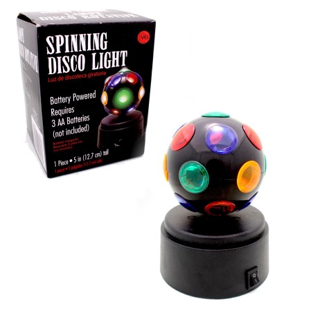Mini Disco Ball Spinning Battery Powered 3 AA with Stand