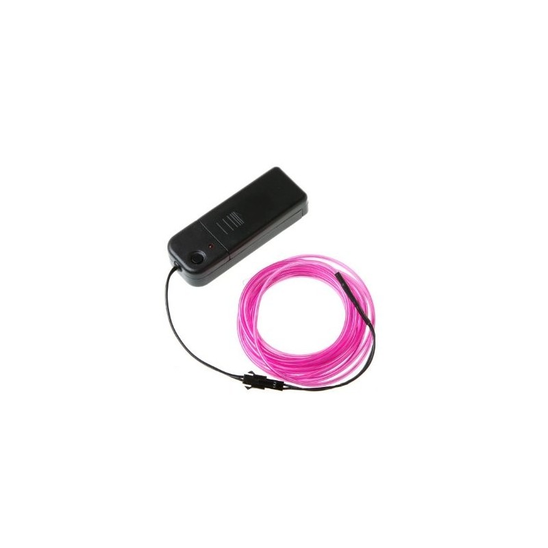 Pink EL (Electroluminescent) Wire with Inverter - 3m