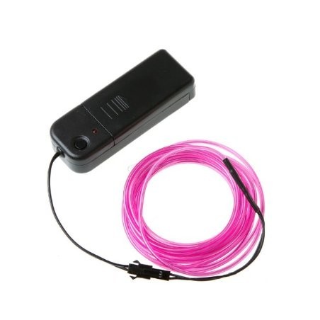 Pink EL (Electroluminescent) Wire with Inverter - 3m