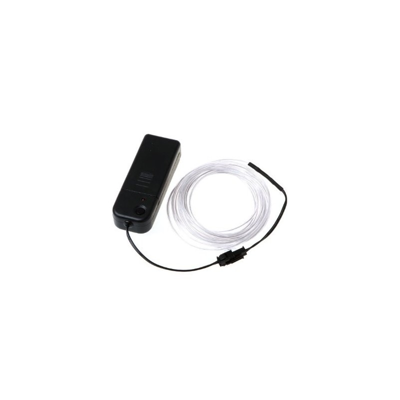 White EL (Electroluminescent) Wire with Inverter - 3m