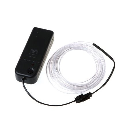 White EL (Electroluminescent) Wire with Inverter - 3m
