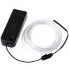 White EL (Electroluminescent) Wire with Inverter - 3m