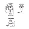 16mm Round Rocker Switch SPDT 3 Pin