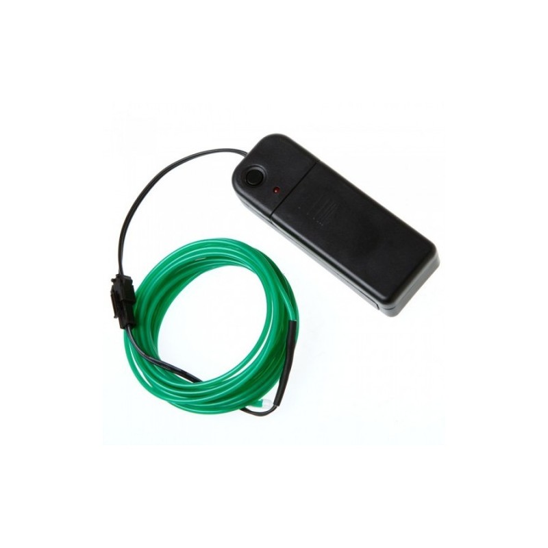 Green EL (Electroluminescent) Wire with Inverter - 3m