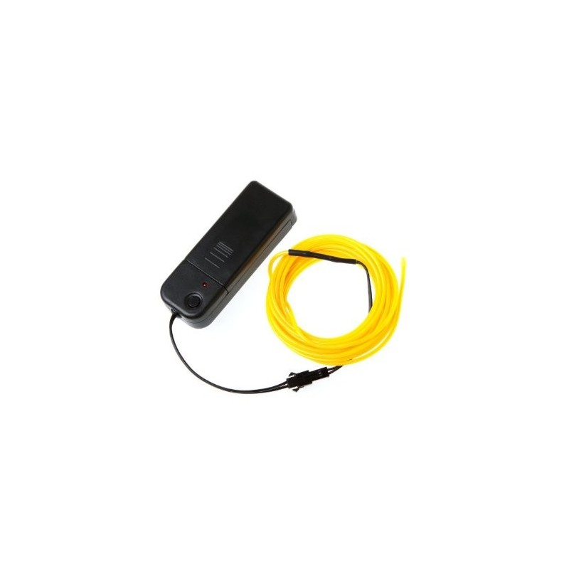 Yellow EL (Electroluminescent) Wire with Inverter - 3m