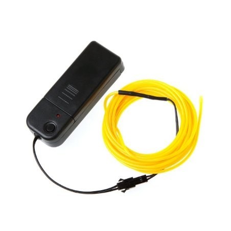Yellow EL (Electroluminescent) Wire with Inverter - 3m