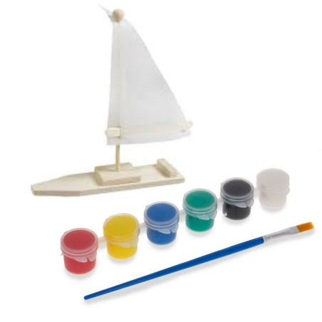 Sail Boat  Wood Model Paint Kit