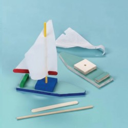 Sail Boat  Wood Model Paint Kit