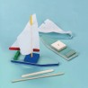Sail Boat  Wood Model Paint Kit