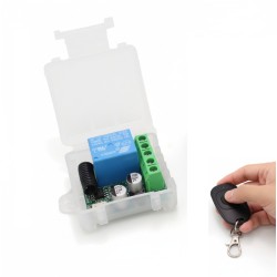 DC 5–30V 433MHz 1-Channel RF Wireless Remote Control Relay Switch Module – Receiver & Transmitter Kit