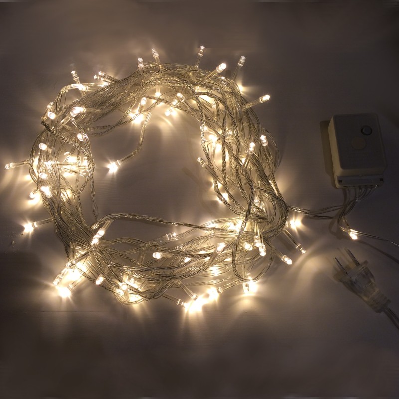 Warm White 10m 8-Mode LED String Lights / Fairy Lights / Christmas Lights