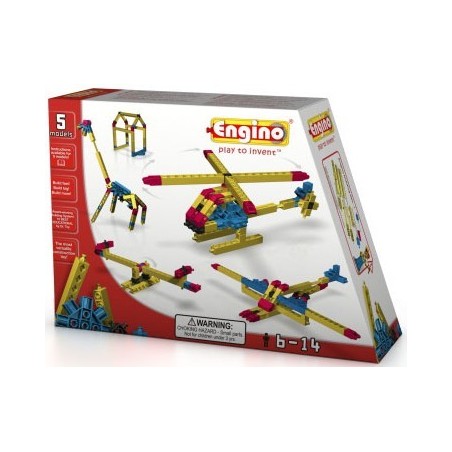 Engino Building Blocks Set - 5 Models Engineering Series STEM Toy