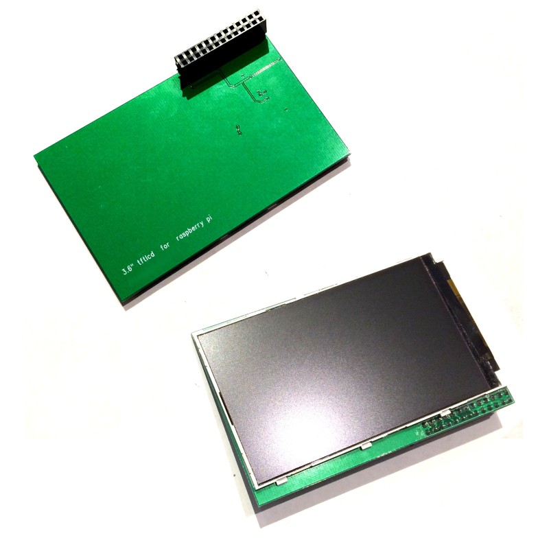 Raspberry Pi A+ / B+ / B 3.6" Raspberry Pi LCD TFT Shield Screen
