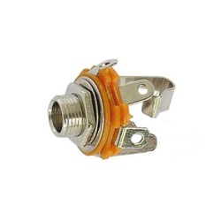 1/4" (6.35mm) Stereo Panel Mount Audio Jack