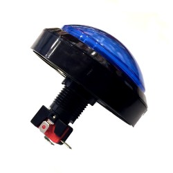 Big Dome Pushbutton - Blue Illuminated 100mm