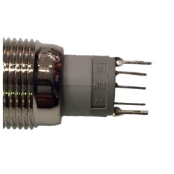 Metal Pushbutton - Latching 18mm Blue