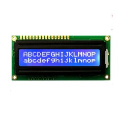 16x2 LCD Module (White Text / Blue Backlight)